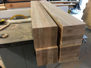 Noga Do Stołu Dębowa 73cmx10cmx10cm (1 sztuka)